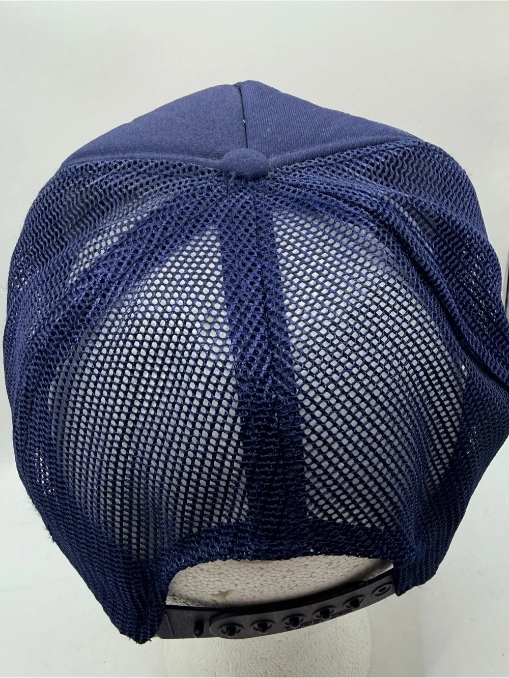 Vintage Hawaii Trucker Hat Blue/Yellow Foam Mesh Rope OSFA Hawaiian Headgear